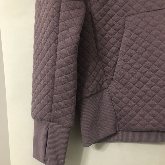 New Green Tea Women’s quilted pullover medium purple - Picture 2 of 4
